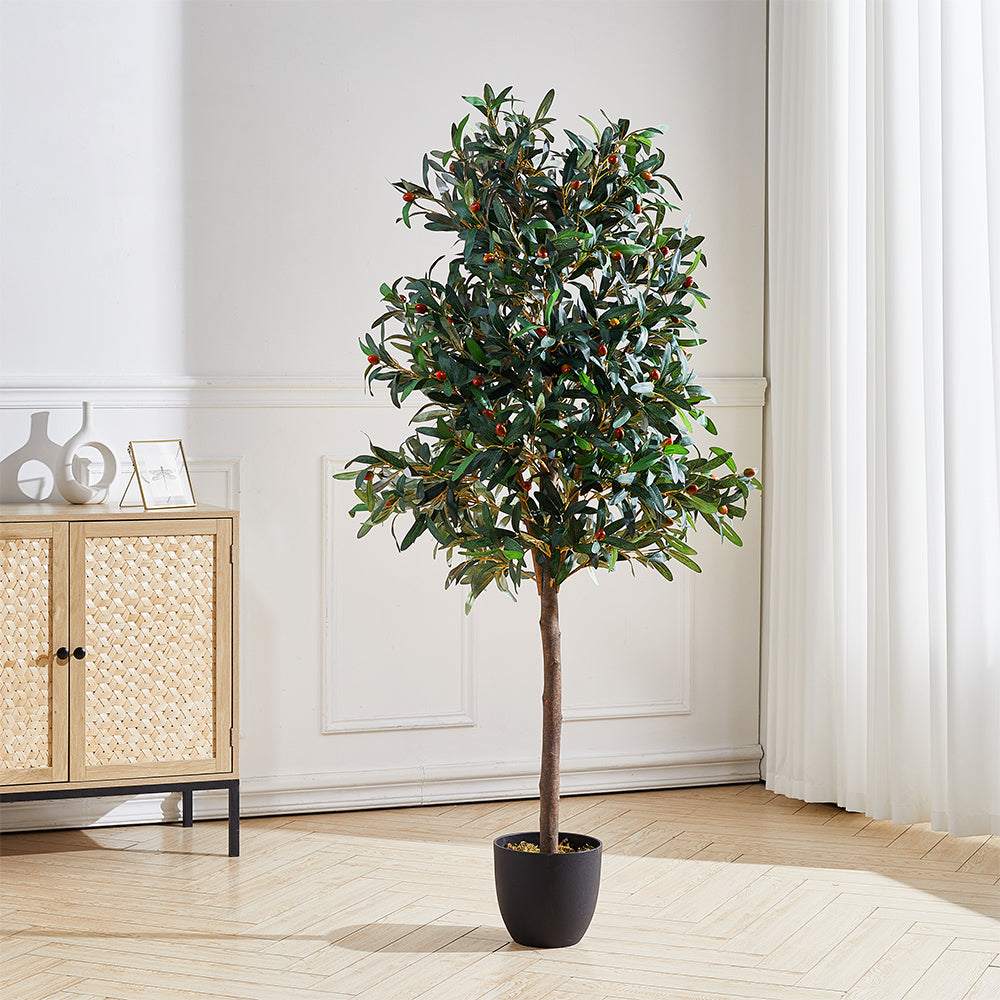 Artificial Olive Tree Decorative Plant in Planter