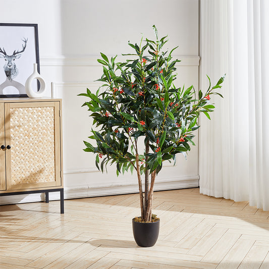 Artificial Olive Tree Decorative Plant in Planter