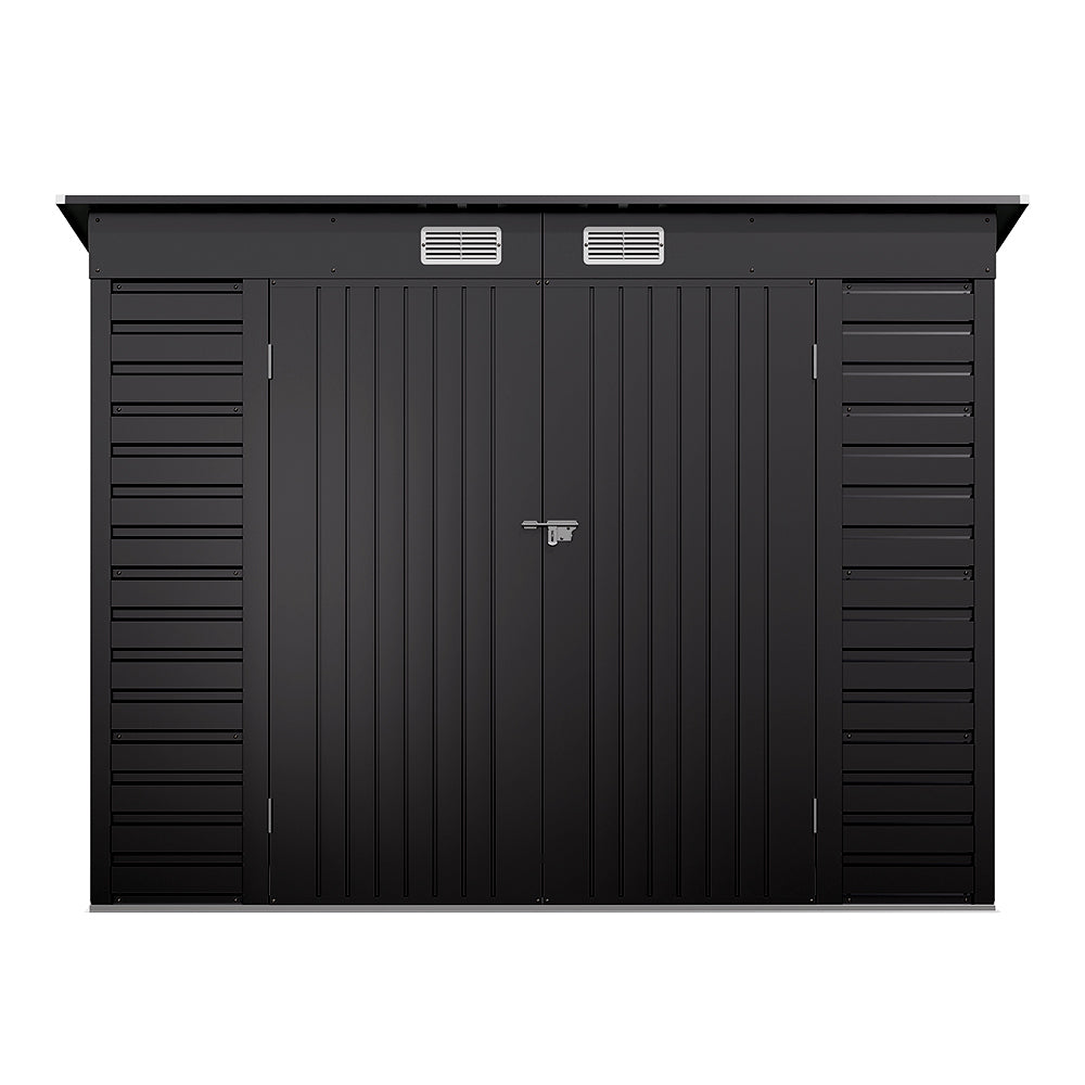 239CM Wide Metal Garden Storage Shed with Lockable Doors