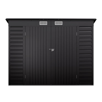 239CM Wide Metal Garden Storage Shed with Lockable Doors