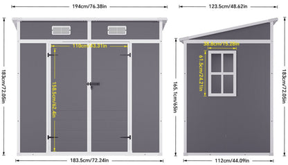 Outdoor Plastic Garden Storage Shed