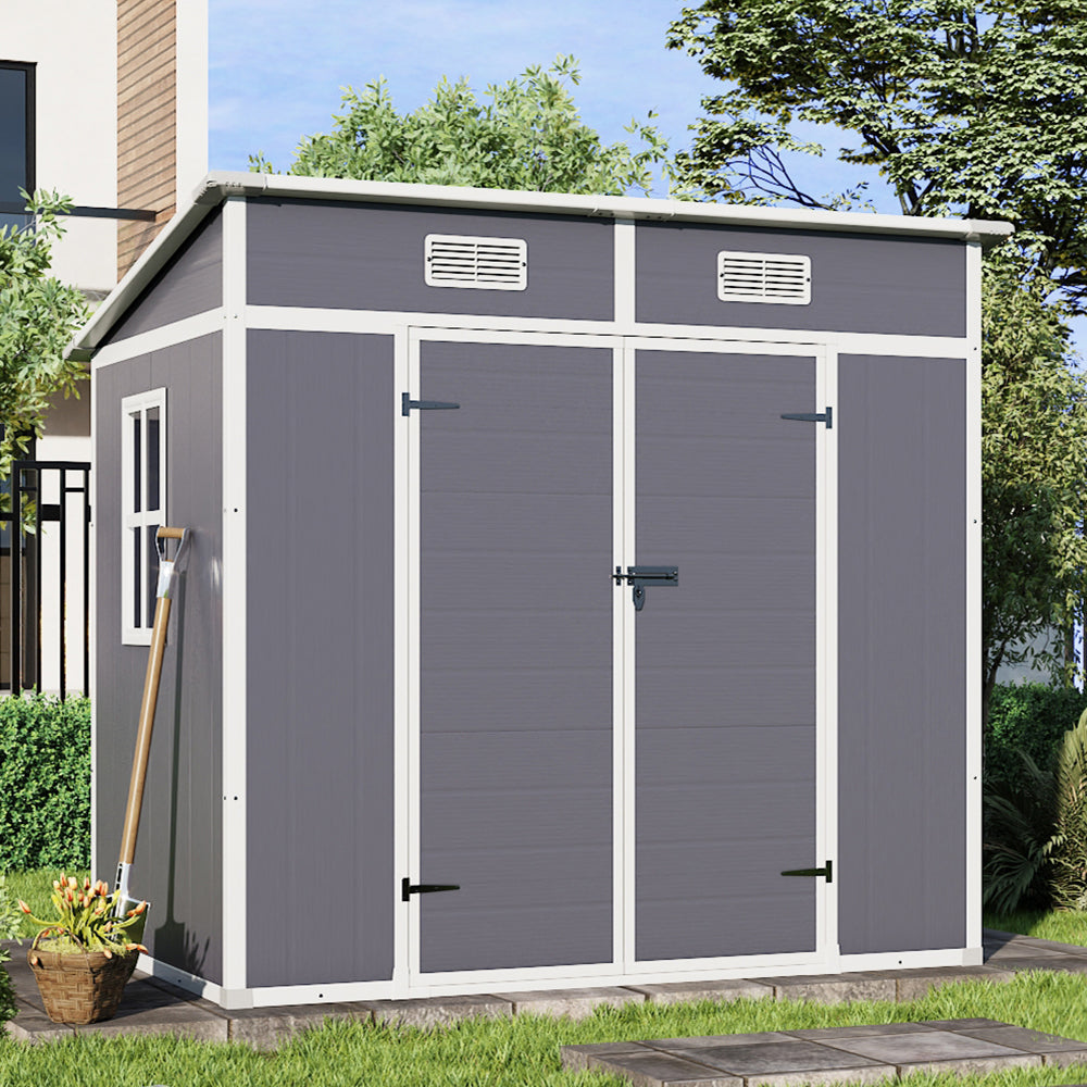 Outdoor Plastic Garden Storage Shed