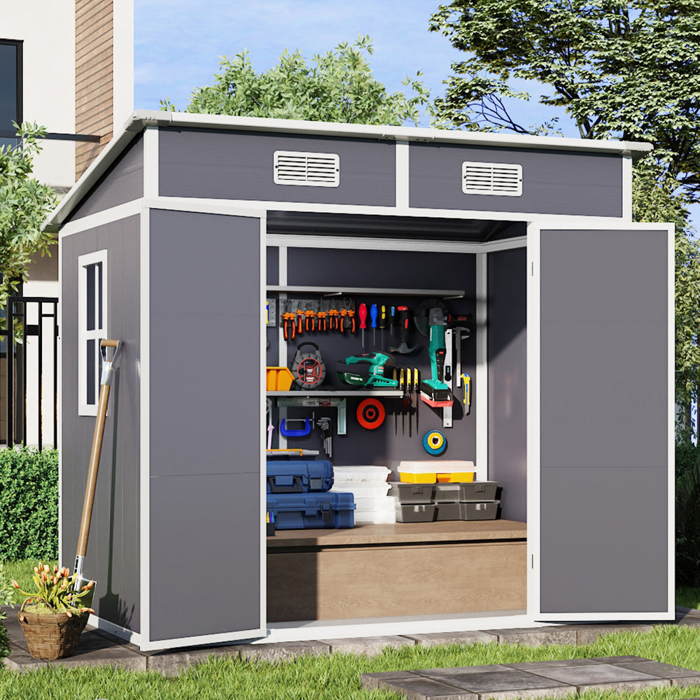 Outdoor Plastic Garden Storage Shed