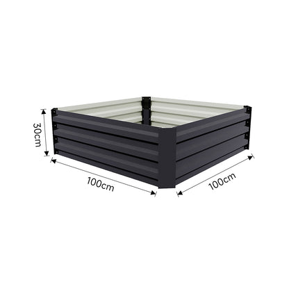 Galvanized Steel Raised Garden Bed Planter Box