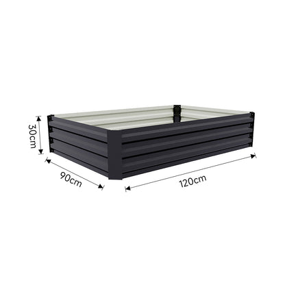 Galvanized Steel Raised Garden Bed Planter Box