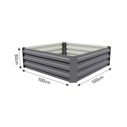 Galvanized Steel Raised Garden Bed Planter Box