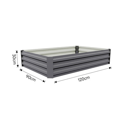 Galvanized Steel Raised Garden Bed Planter Box
