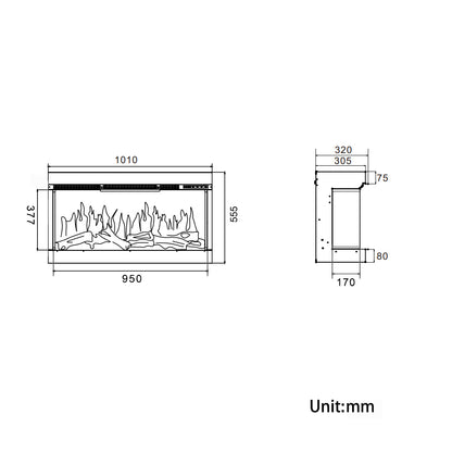 Functional and Aesthetic Electric Fireplace