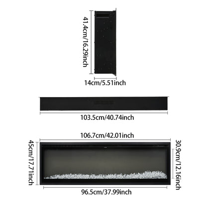42 Inch Electrical Fireplace with Remote