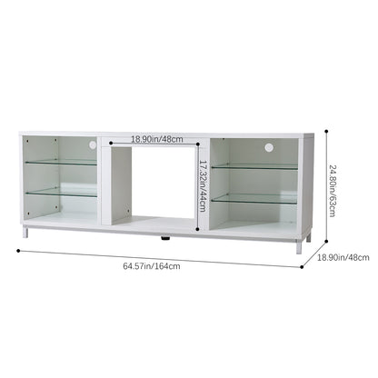 Freestanding TV Stand Entertainment Center with 18 Fireplace