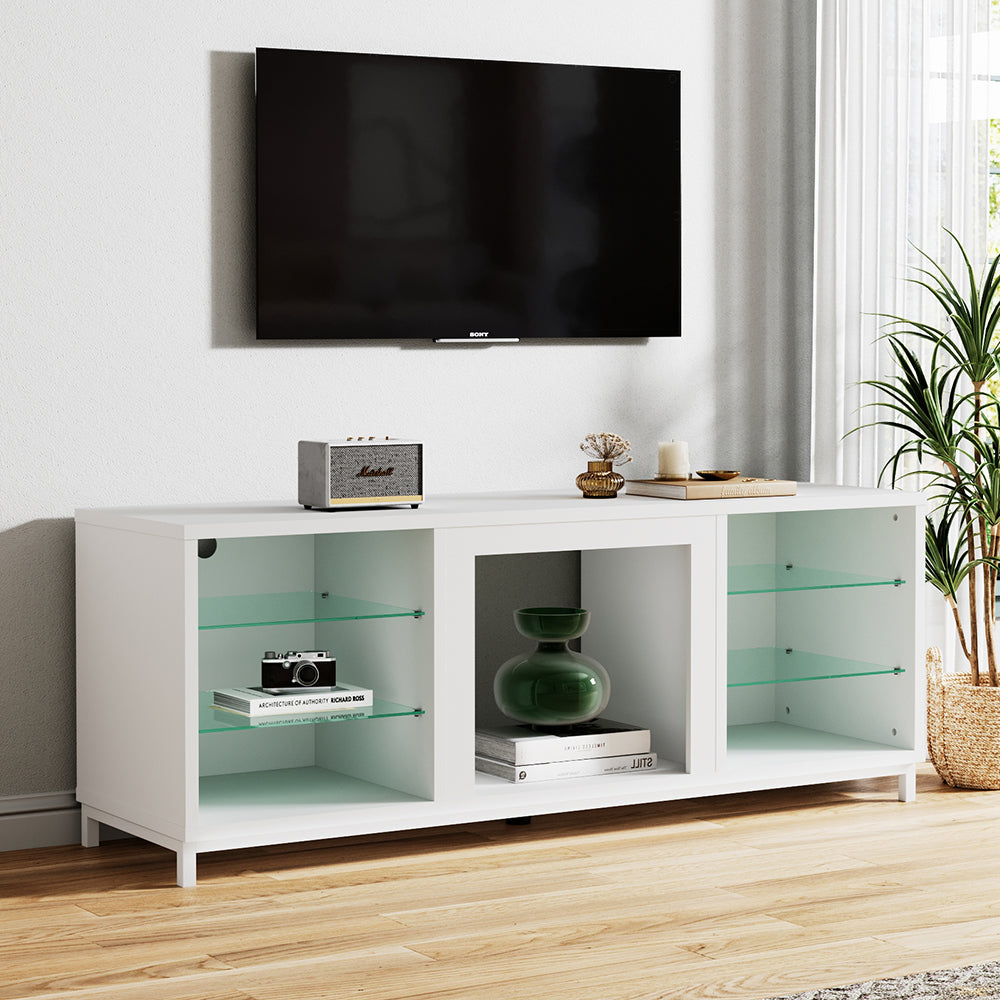 Freestanding TV Stand Entertainment Center with 18 Fireplace