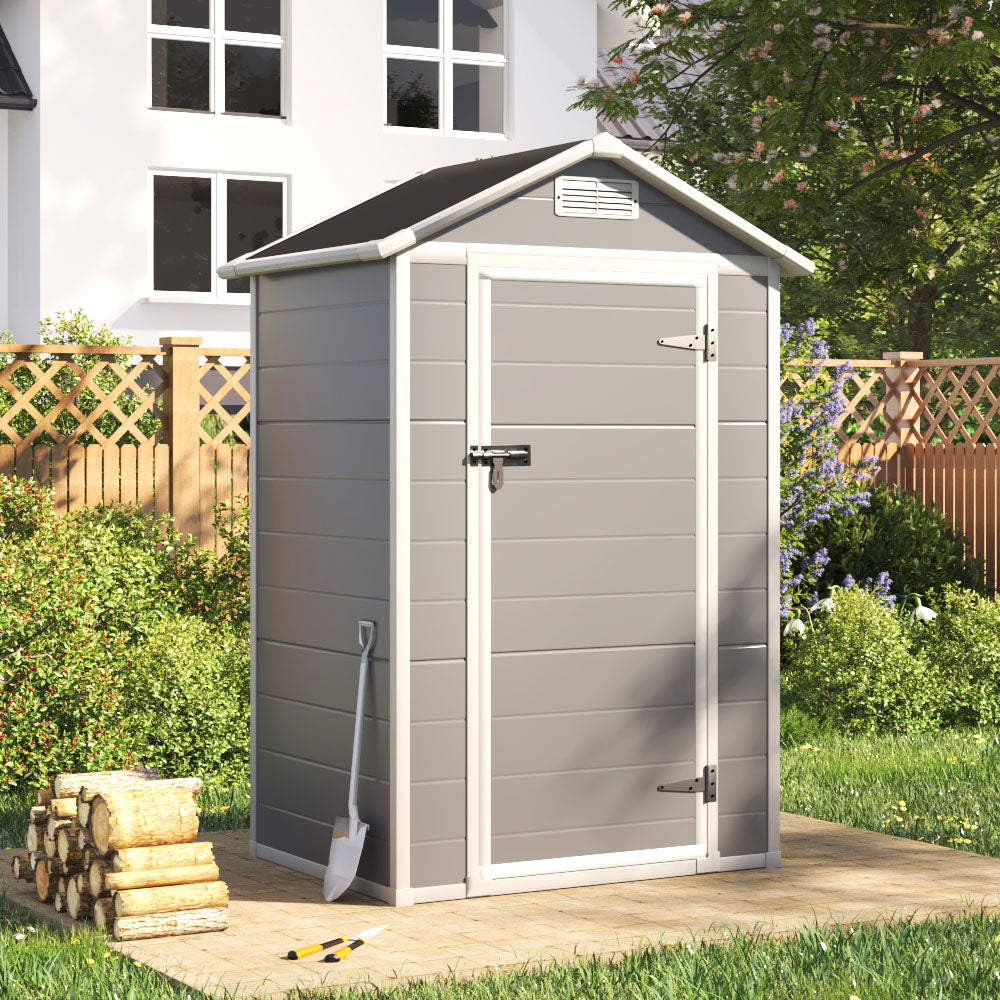 4X3FT Apex Roof Garden Shed Outdoor Storage House