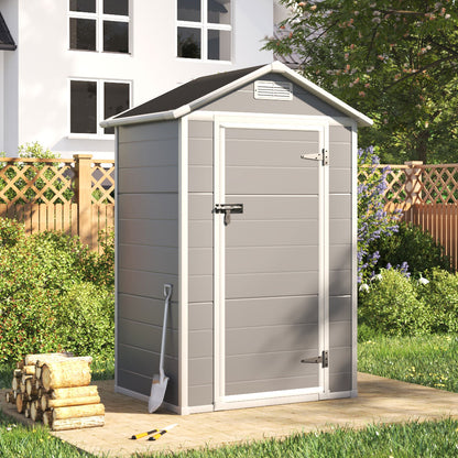4X3FT Apex Roof Garden Shed Outdoor Storage House
