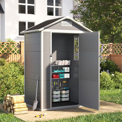 4X3FT Apex Roof Garden Shed Outdoor Storage House