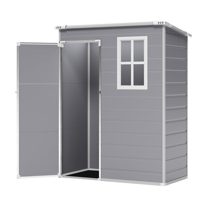 5X3FT Outdoor Plastic Garden Storage Shed