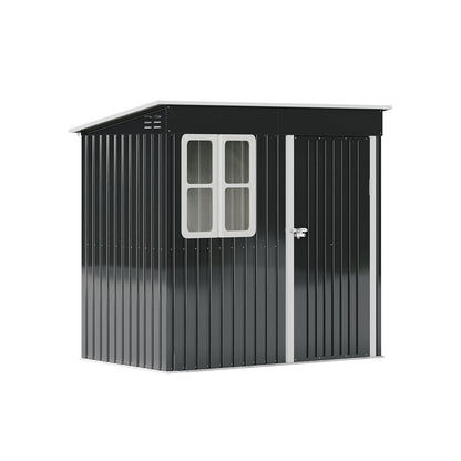 7X4FT Outdoor Metal Garden Storage Shed