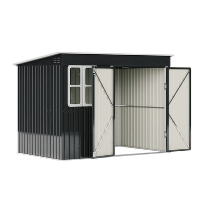 9X6FT Outdoor Metal Garden Storage Shed