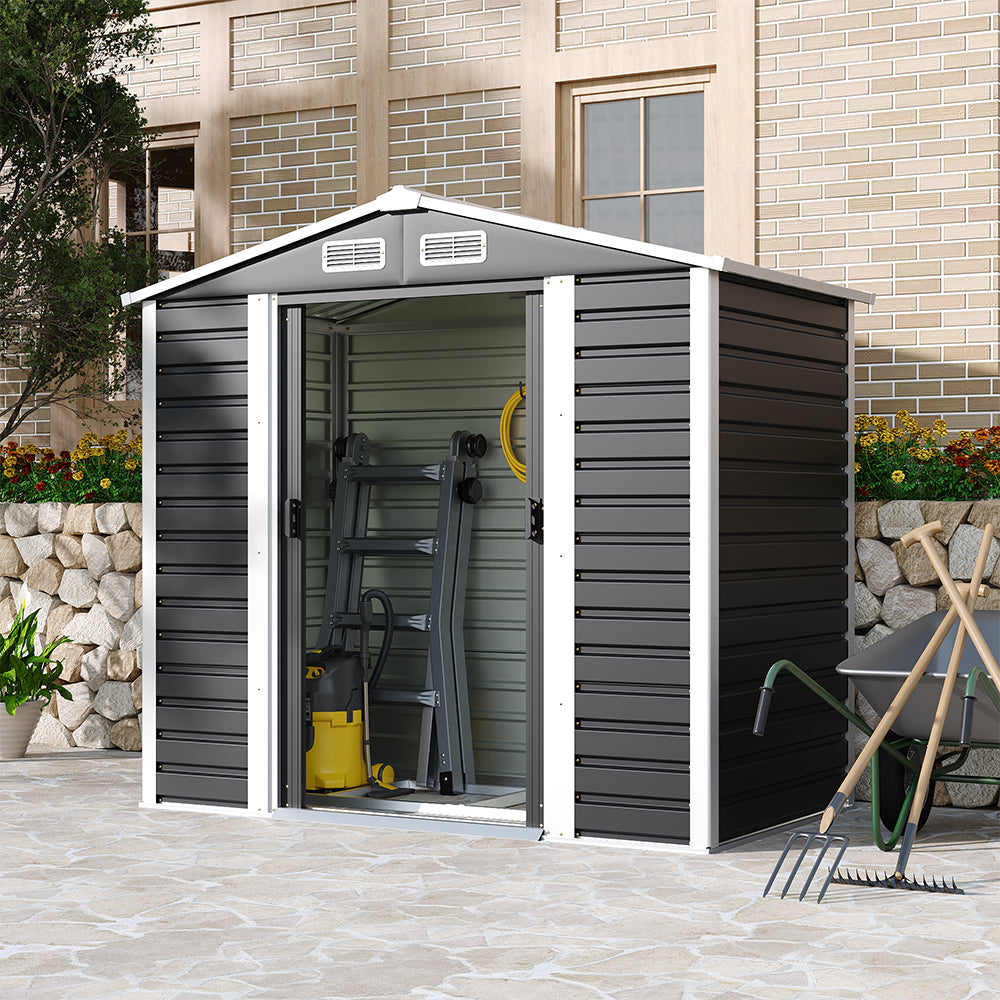 4X7FT Outdoor Metal Garden Storage Shed