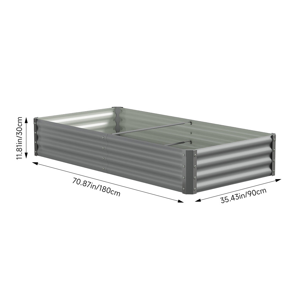 Large Metal Raised Garden Bed
