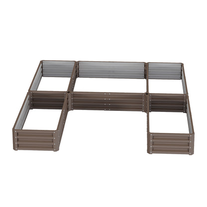 5 Compartments U-shaped Raised Garden Bed