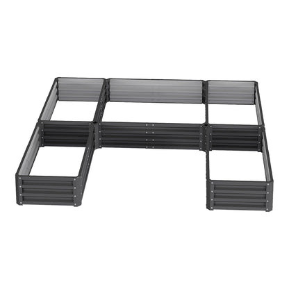 5 Compartments U-shaped Raised Garden Bed