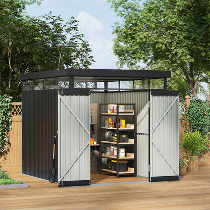 2 X 2.6 X 2M Metal Garden Tool Shed