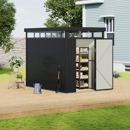 5.3 x 8.5FT Outdoor Metal Garden Storage Shed