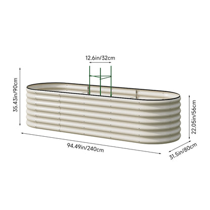 Galvanized Steel Raised Garden Bed