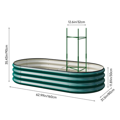 Durable Galvanized Steel Raised Bed