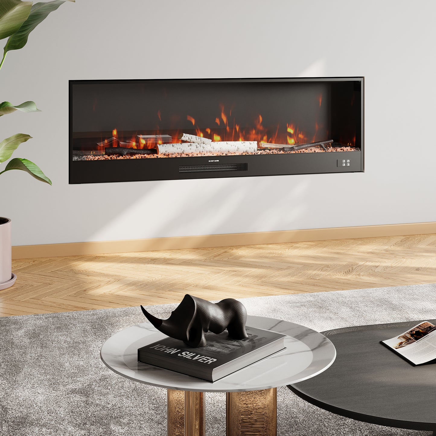 Warmth and Modern Elegance Electric Fireplace