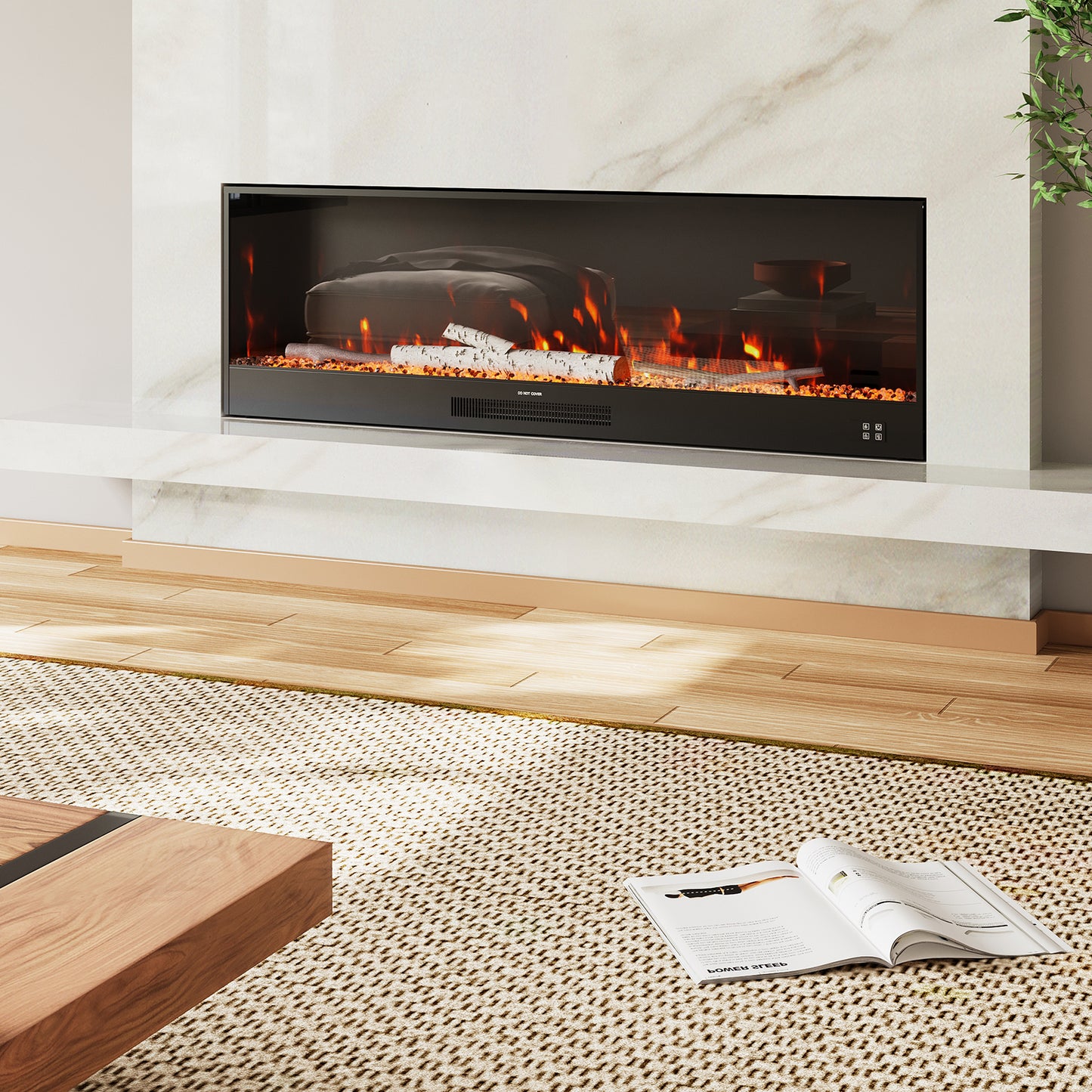 Warmth and Modern Elegance Electric Fireplace