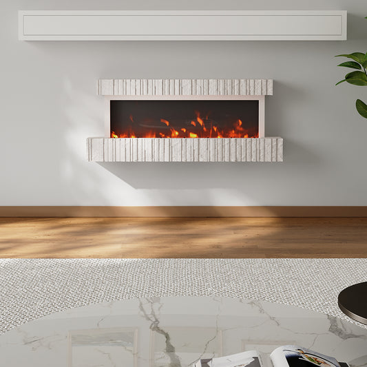Wall Mounted Electric Fireplace with Remote Control