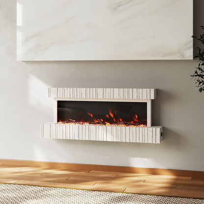 Wall Mounted Electric Fireplace with Remote Control