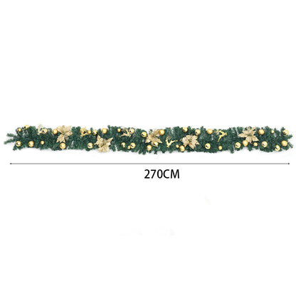 2.7m LED Light String Berry Ball Flower Garland Christmas Decor
