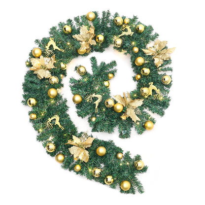 2.7m LED Light String Berry Ball Flower Garland Christmas Decor