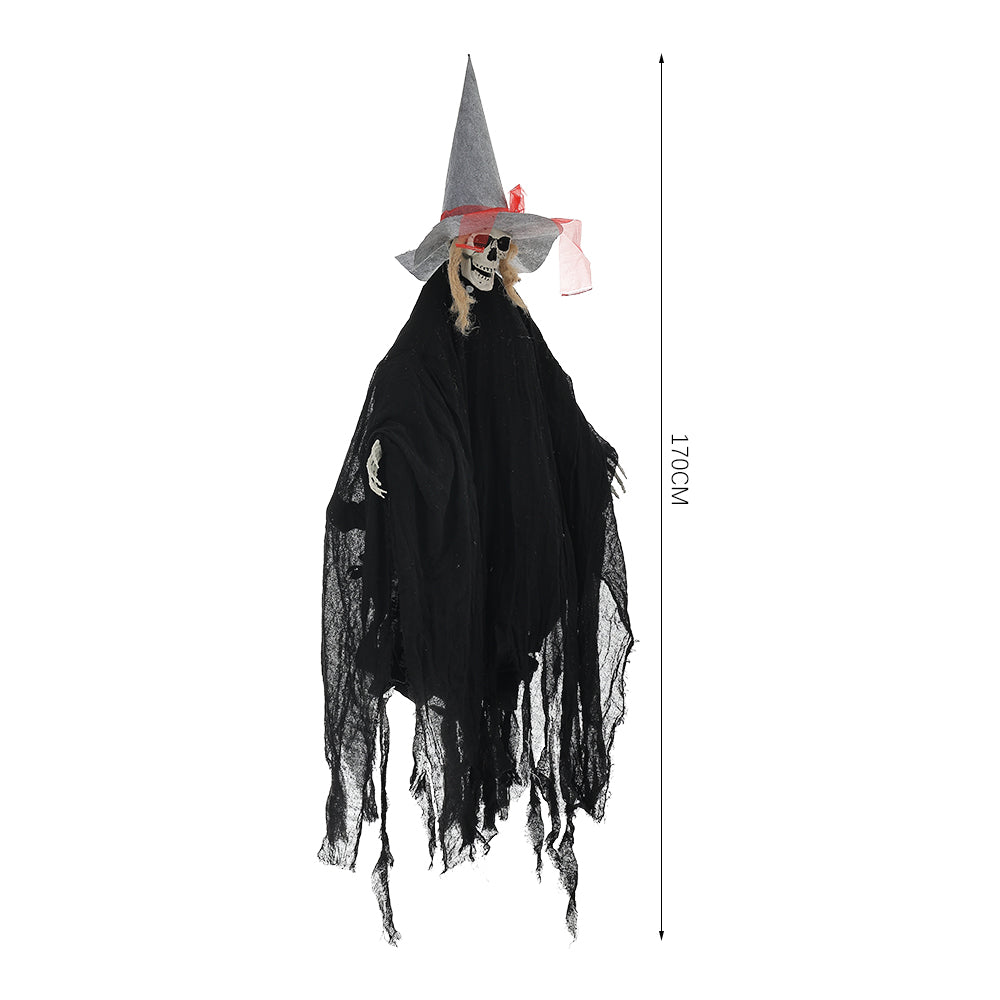 Halloween Voice-Activated Hanging Witch