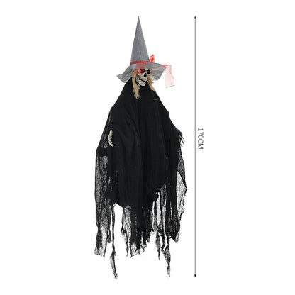 Halloween Voice-Activated Hanging Witch