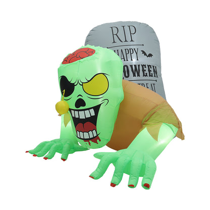 Zombie Tombstone Halloween Inflatable with Lights