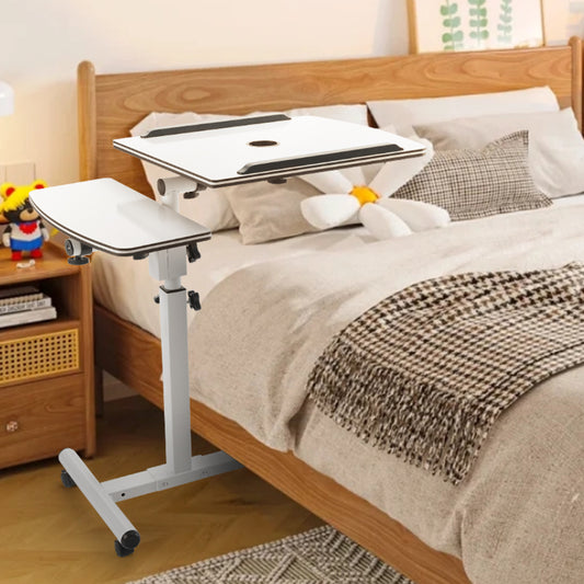 Height Adjustable Mobile Bed Table
