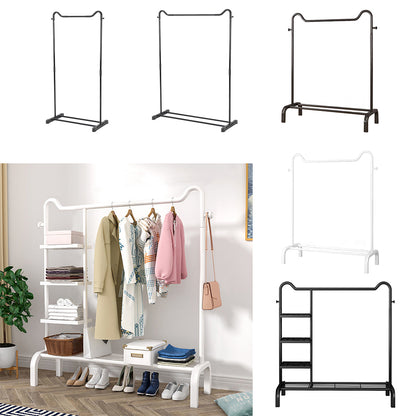 Lifeideas Freestanding Black Metal Garment Rack