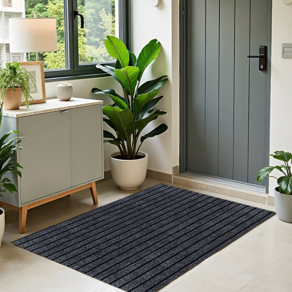 Non-Slip Striped Floor Mat Rubber Door Mat