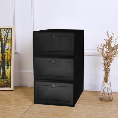 Set of 12 Foldable Multi‑Layer Storage Rack / Shoe Cabinet with Door