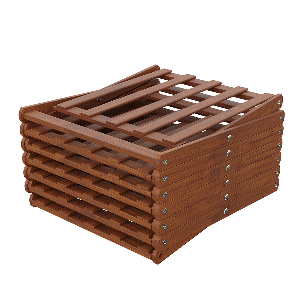 6-Tier Bamboo Folding Shoe Rack