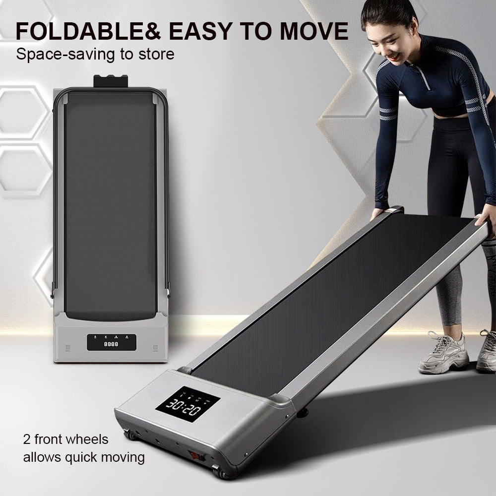 Remote Control Fitness Treadmill Walking Jogging Machine with Handrail