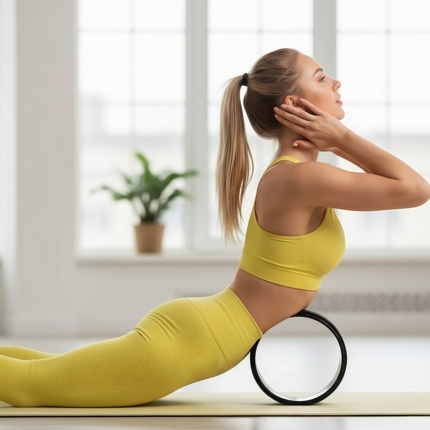 TPE Yoga Wheel with PP Inner Core