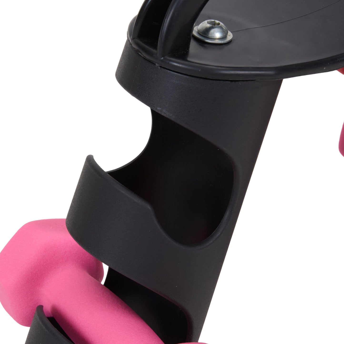 Portable 6‑Piece Dumbbell Set with Rotating Stand