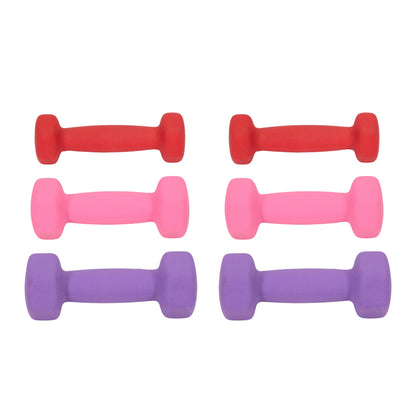 Portable 6‑Piece Dumbbell Set with Rotating Stand