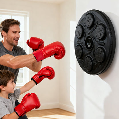 Wall-Mounted Adjustable Music Boxing Machine with LED Lights