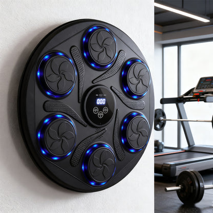 Wall-Mounted Adjustable Music Boxing Machine with LED Lights
