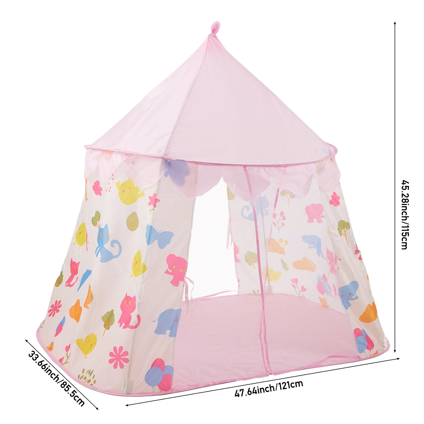Light Pink Indoor Play Tent for Kids